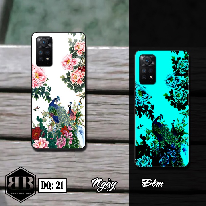 Ốp lưng kính Dạ Quang Xiaomi Redmi Note 11 Pro 5G Quốc Tế phát sáng trong đêm nổi bật