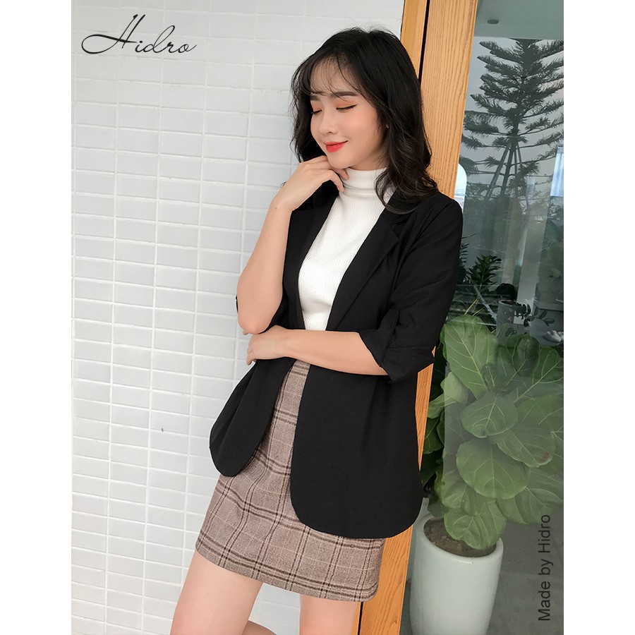 HIDRO Áo blazer trơn dáng ôm AB001 | BigBuy360 - bigbuy360.vn