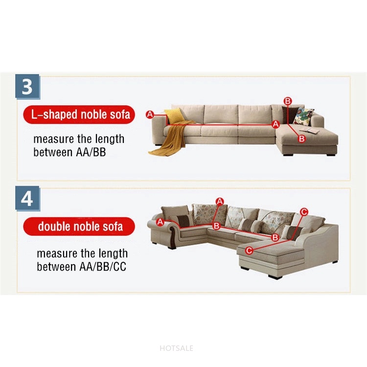 Vỏ bọc ghế sofa 1/2/3/4 chỗ ngồi bằng da co giãn chống trượt