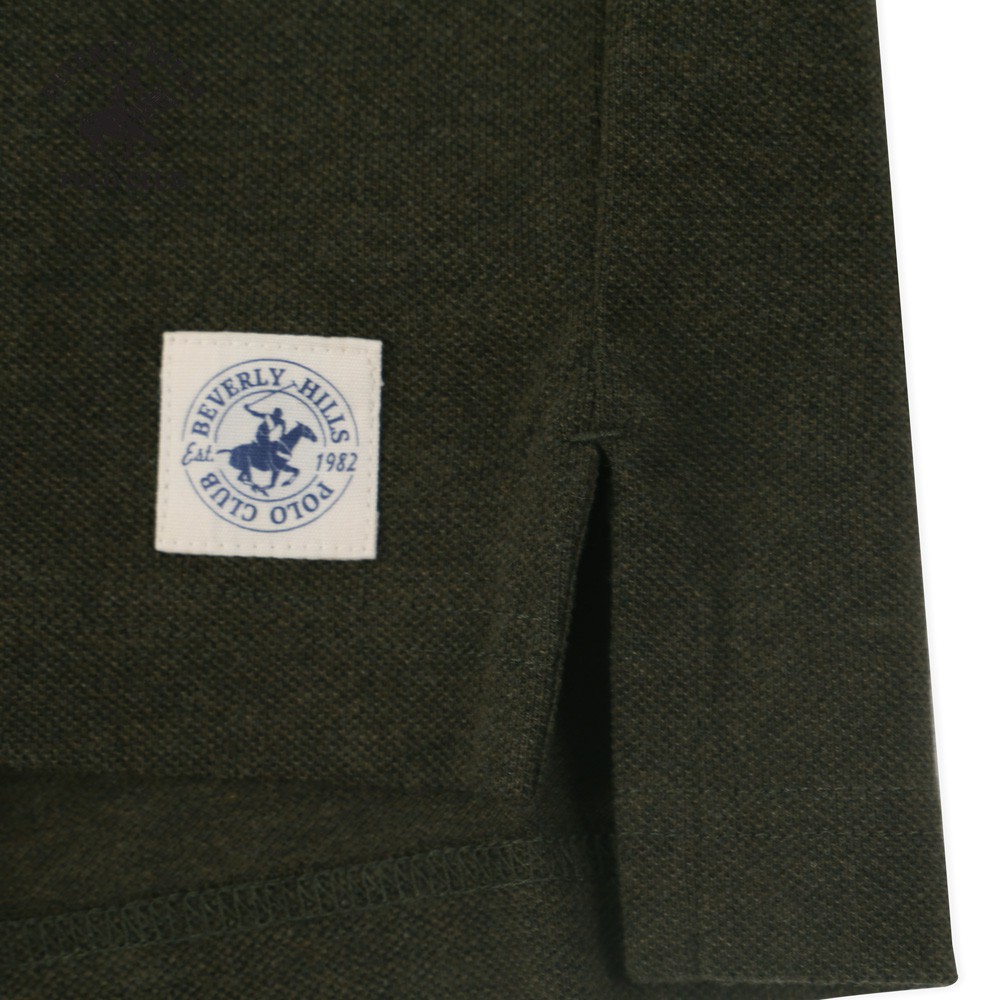 Áo polo ngắn tay Nam Beverly Hills Polo Club Regularfit 100% cotton Rêu PMRSS20TL109