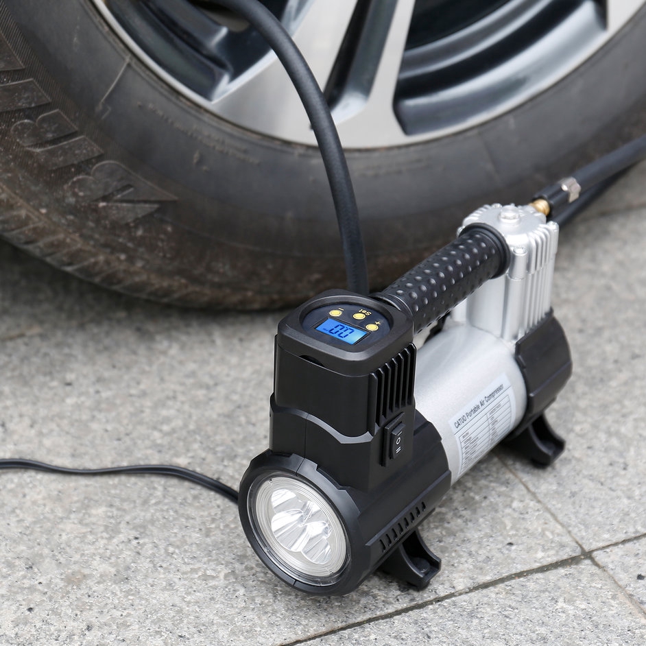 CATUO Digital Portable Air Compressor With LED Digital Tire Inflator 150Psi *u 