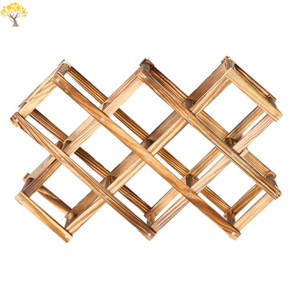 Giá Đỡ Chai Rượu Bằng Gỗ 3 / 6 / 10 Có Thể Gấp Gọn Tiện Dụng