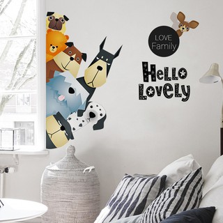 decal dán tường các con thú ngộ nghĩnh