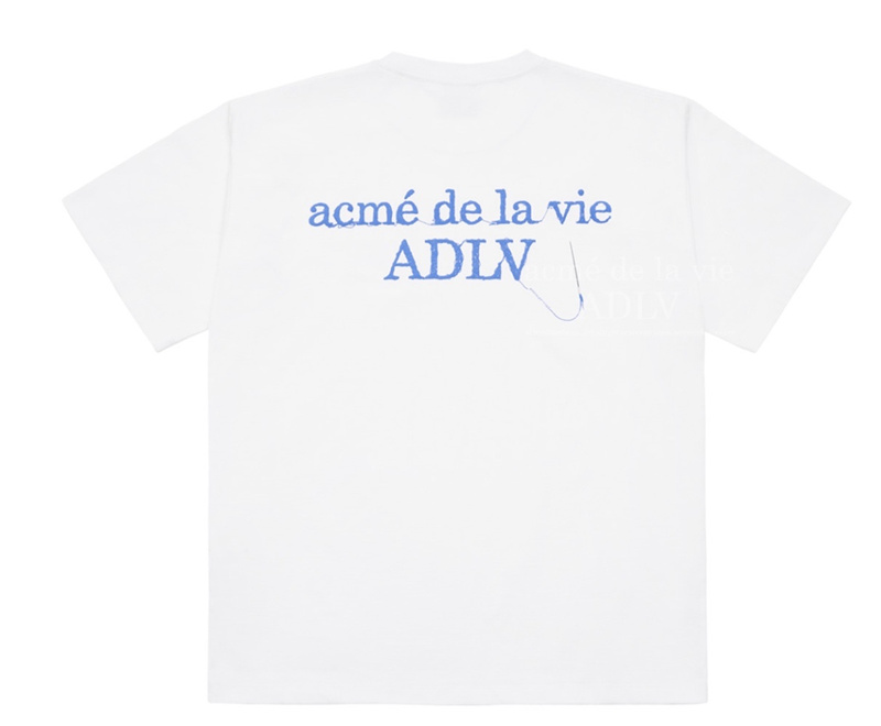 ADLV Áo Thun Cotton Tay Ngắn Cổ Tròn In Chữ Thời Trang Dành Cho Cặp Đôi
