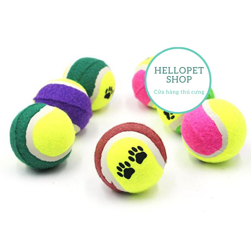 Đồ chơi cho chó mèo HELLOPET bóng tennis H60