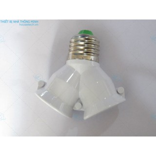 Chuyển đổi đui đèn 1 E27 sang 2 E27