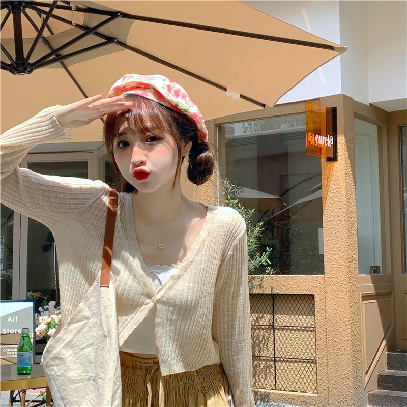 Áo Khoác Len Mỏng Cardigan Màu Pastel Muối Tiêu Cực Hot Hit TOTICHAN AK08