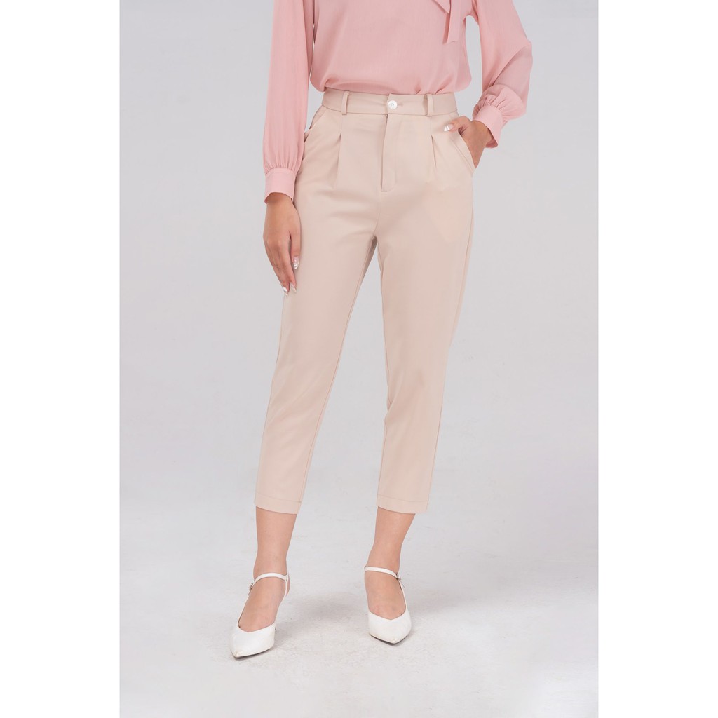 Quần Baggy Nữ Cạp Cao YODY Dáng Công Sở Chất Tuýt Si Không Nhăn QAN4132