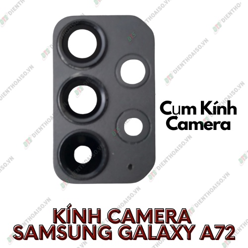 Mặt kính camera samsung a72 có sẵn keo dán