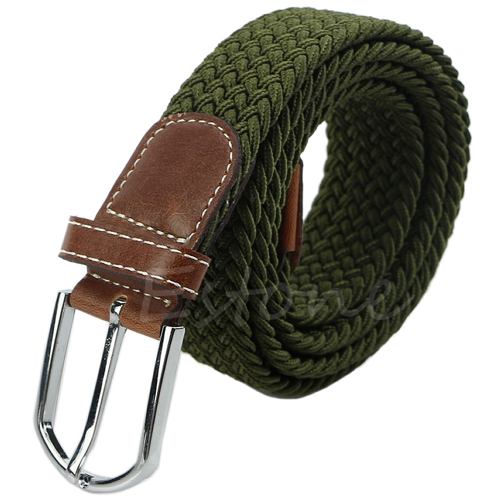 Thắt Lưng Đan Len Bản Rộng Màu Trơn Co Giãn Phong Cách Vintage Cho Nữ