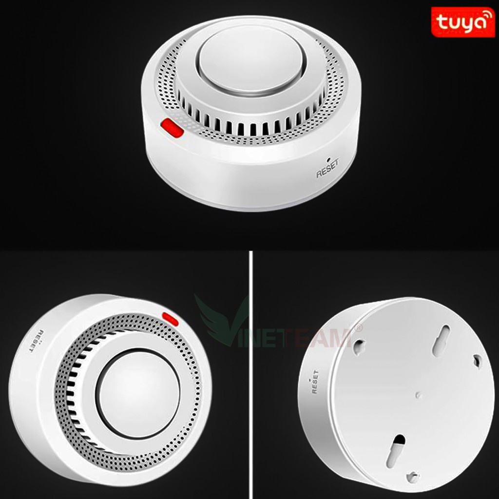 Tuya WiFi Báo động khói không dây thông minh Phòng chữa cháy Báo Cháy an ninh gia đình