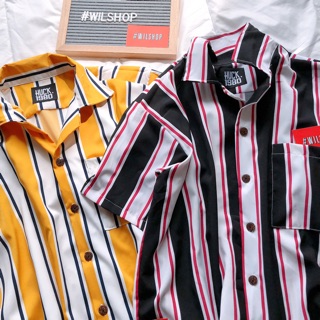 (FREESIZE) ÁO SƠ MI SỌC DỌC UNISEX