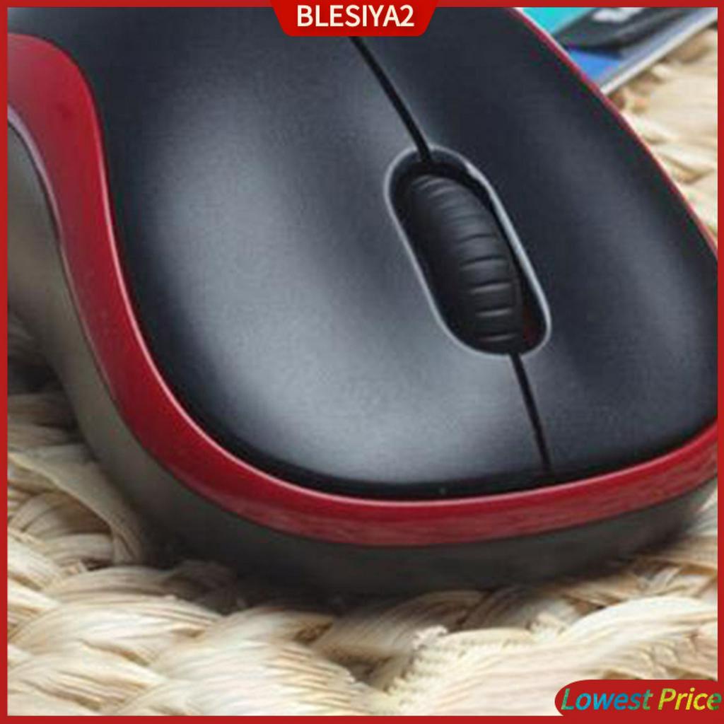 2.4GHz Slim Compact Wireless Mouse 1000dpi &amp; USB Receiver for Laptops Red