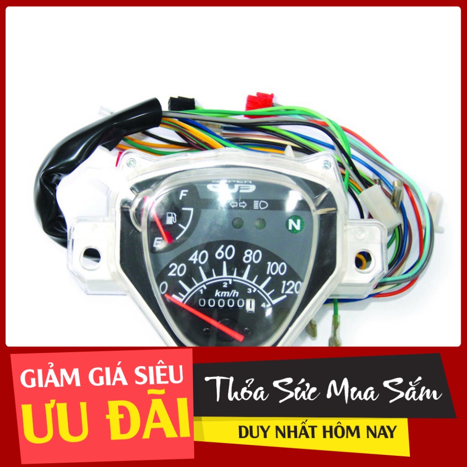 Loại Tốt Nhất Đồng hồ công tơ mét Cub 81 DENKI (đồng hồ cơ 120Km) Giá Rẻ Nhất