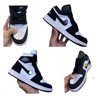 Giày thể thao Jordan panda JD 1 thấp cổ, cao đen trắng, Giày air Jodan 1 high panda cổ thấp nam nữ dễ phối đồ
