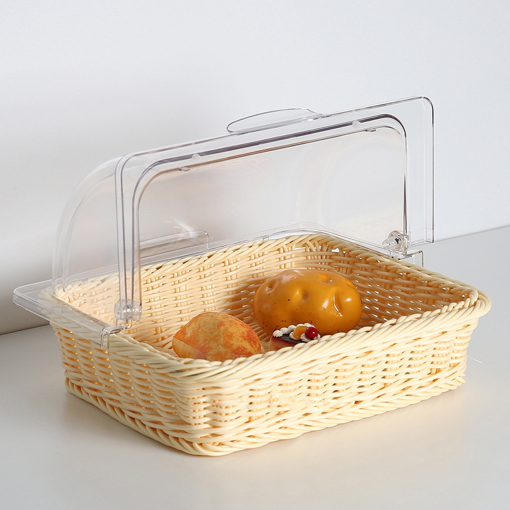 1 Hộp Nhựa Trong Suốt Đựng Bánh Tráng Miệng Chống Bụi
