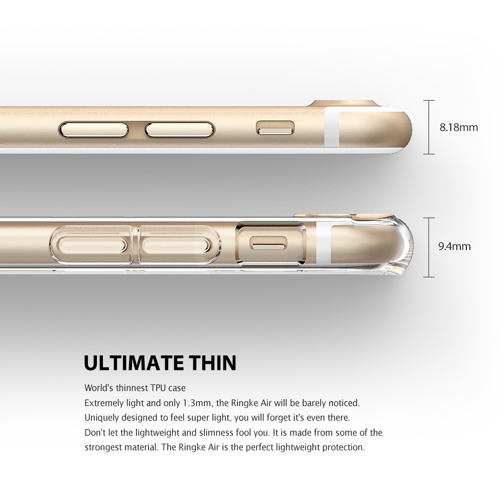 Ringke Air, iPhone 8 Plus 7 Plus [Air] Ringke Vỏ hộp nhẹ Nắp TPU mềm dẻo