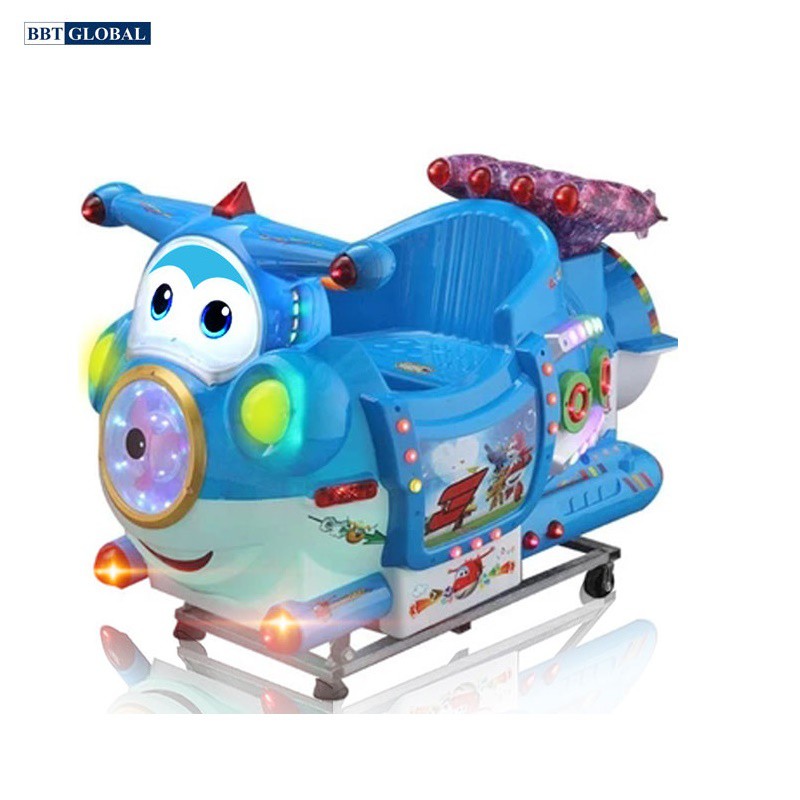 Đồ chơi nhún điện cho bé hình máy bay BBT Global NDNK-1008