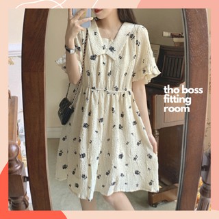 D109 - đầm bigsize xòe họa tiết hoa