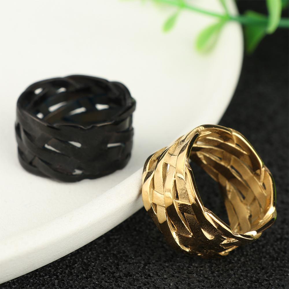 LAY Nhẫn Khắc Biểu Tượng Viking Phong Cách Punk Gothic Cho Nam Và Nữ