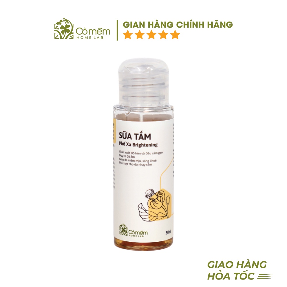 Sữa tắm Bồ Hòn Mini Phố Xa Hương Hoa Bưởi Dưỡng Ẩm Sáng Da Cỏ Mềm 30g