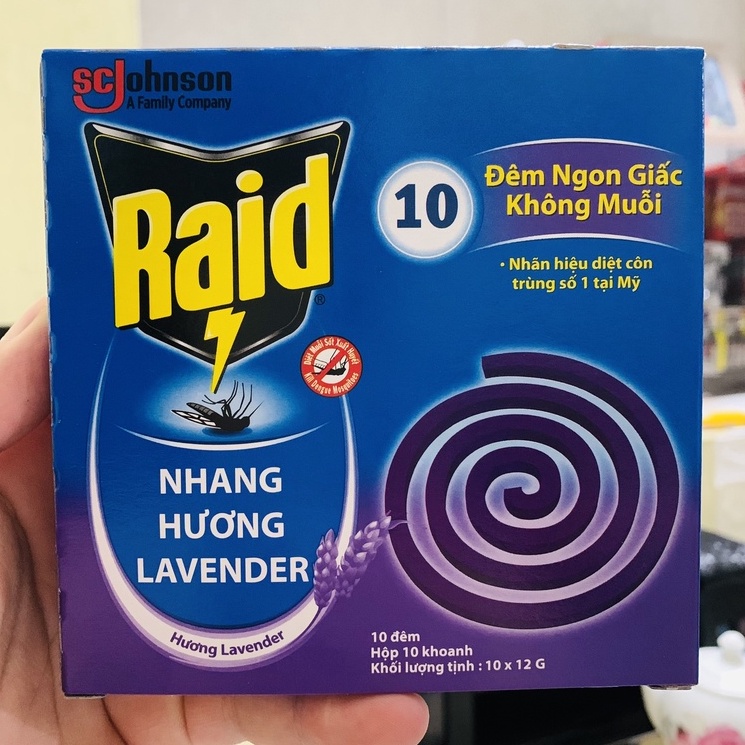 NHANG MUỖI RAID SC.JOHNSON 50 KHOANH