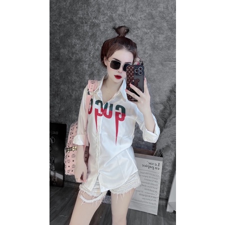 Áo sơ mi gg tia sét siêu đẹp đủ size nam nữ