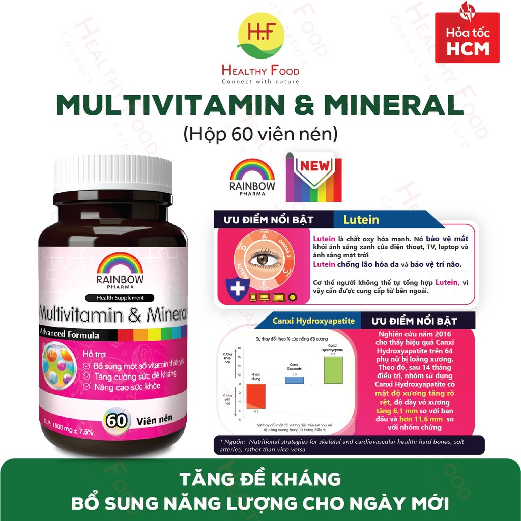 Viên uống vitamin tổng hợp Multivitamin - tăng đề kháng, bổ sung dinh dưỡng cho mẹ bầu