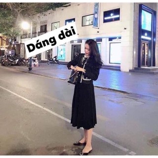 CHÂN VÁY XẾP LY DÁNG DÀI