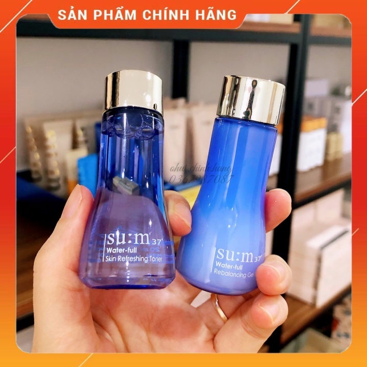 CẶP MINI NƯỚC HOA HỒNG- SỮA DƯỠNG SUM XANH 20ML CẤP NƯỚC KIỀM DẦU