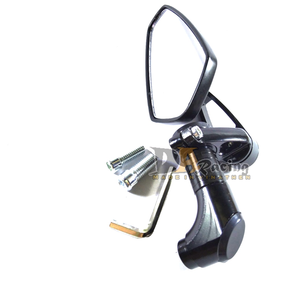 Gương Gù Chân Gương Vát 744 mặt kính trắng gắn xe máy