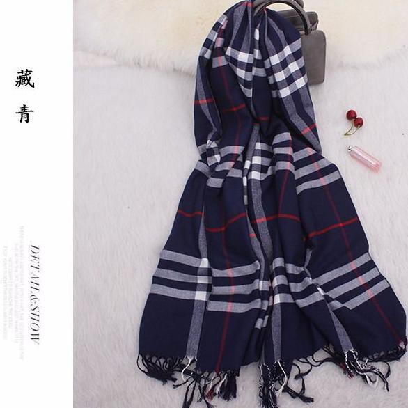 Burberry Khăn Choàng Cổ Vải Cashmere Giữ Ấm Mùa Đông Cho Nam Nữ