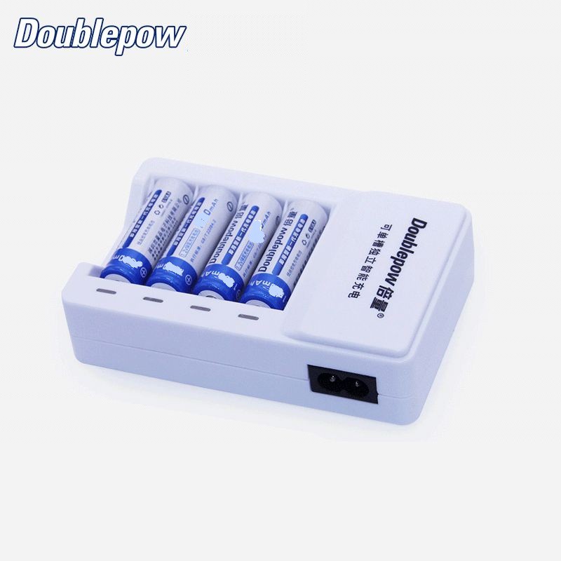 Pin sạc karaoke gồm 4 pin AA dung lượng 3000mAh và đốc sạc tự ngắt Dowblepow chính hãng