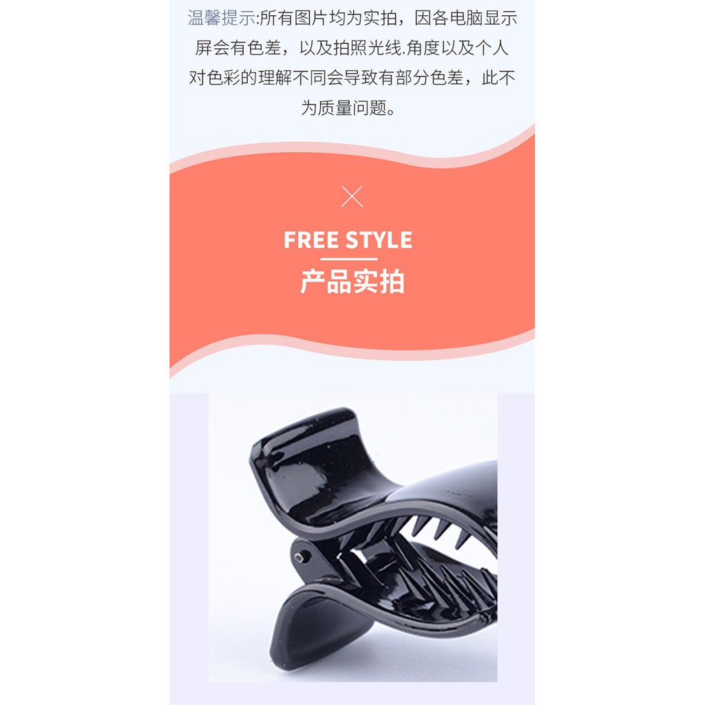 Kẹp Tóc Nữ ❤️FREESHIP❤️ Càng Cua 5 Răng Cỡ Vừa Thon Gọn Theo Phong Cách Hàn Quốc mã 0015