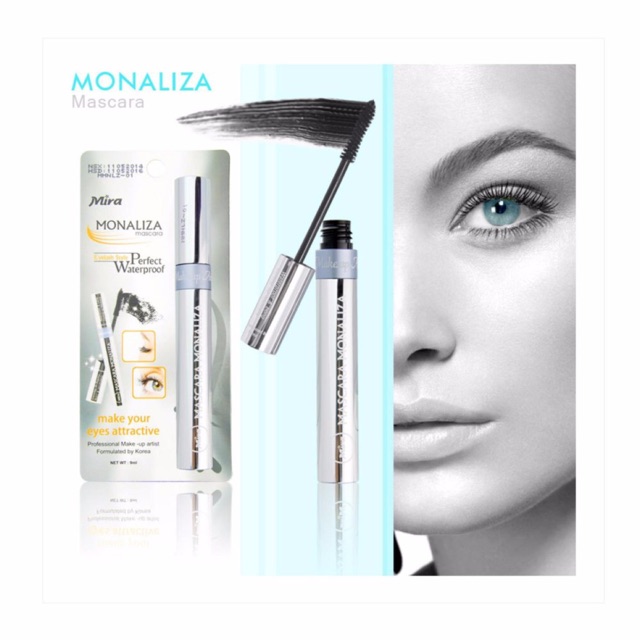 Mascara Monaliza Mira giúp dài và cong mi , không trôi, không thấm nước 9ml