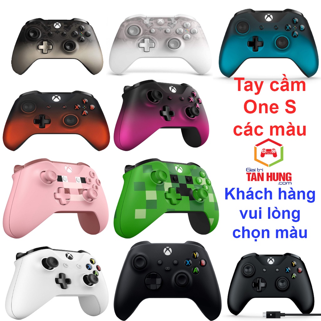 Tay cầm xbox one s x không dây chính hãng nguyên seal các màu mới nhất