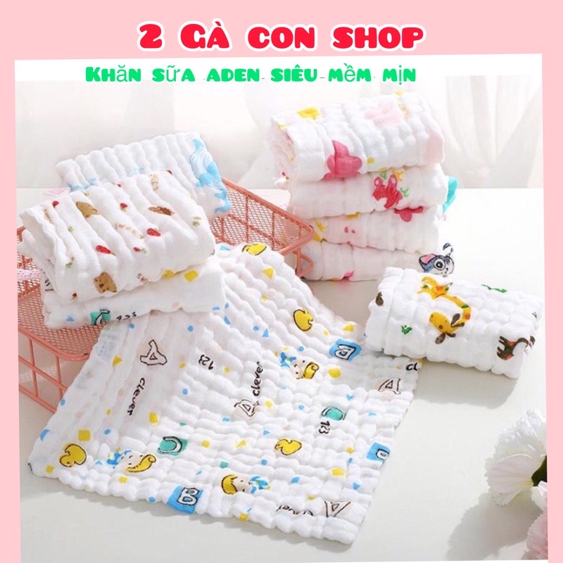 Khăn sữa cho bé,khăn xô sợi tre 6 lớp chính hãng Leekid