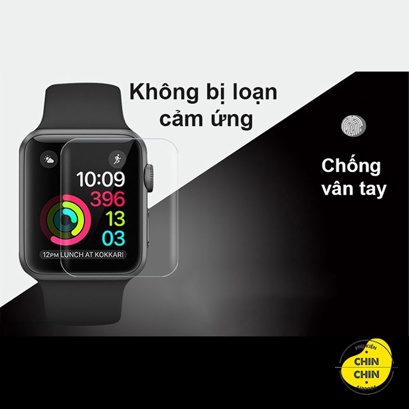 Miếng Dán Skin PPF Màn Hình Cho Apple Watch Chống Xước Màn Hình Tự Phục Hồi Vết Xước Đủ Size 38mm 40mm 42mm 44mm