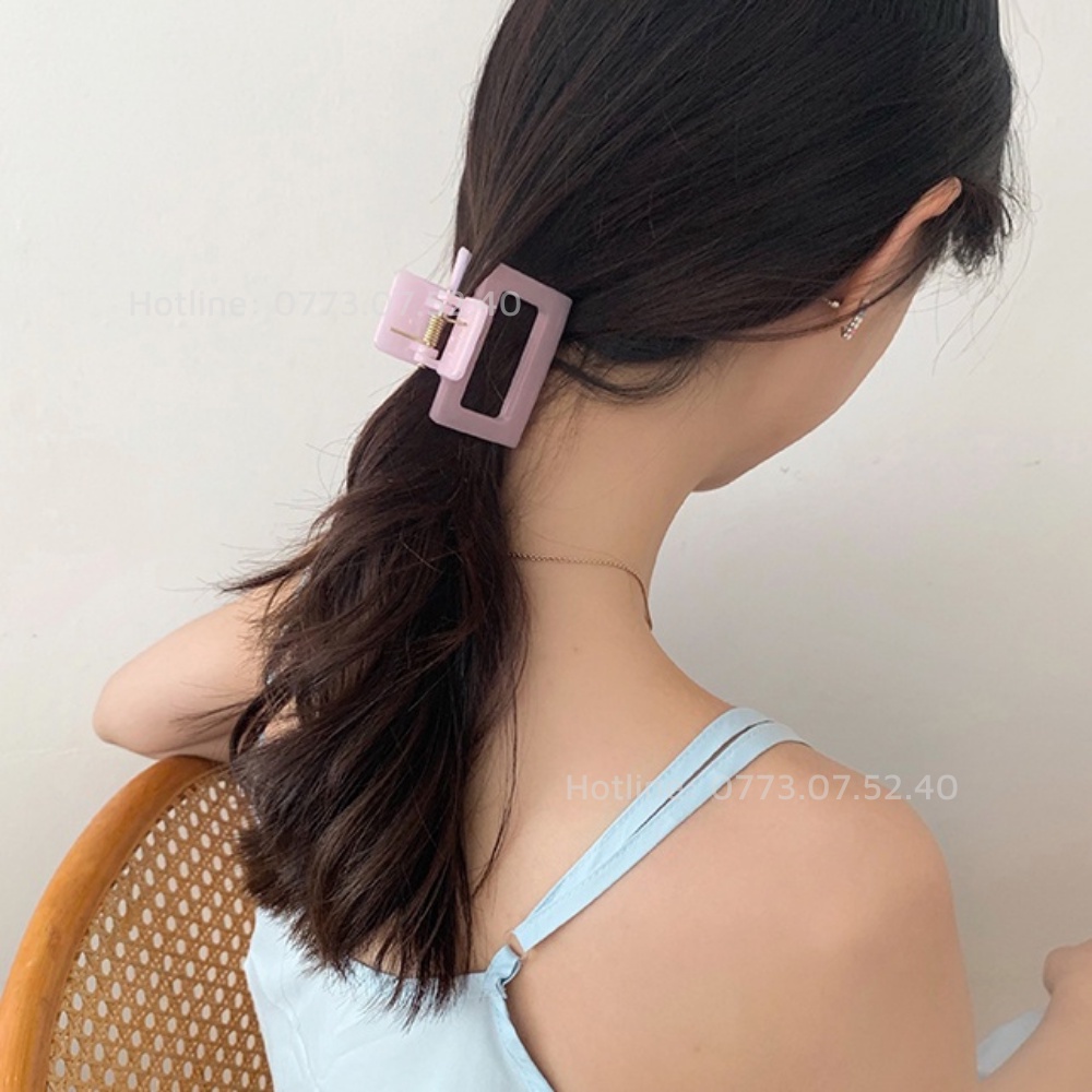 Kẹp tóc càng cua trong suốt và nhiều màu phong cách Hàn Quốc dành cho nữ - Quincy 121