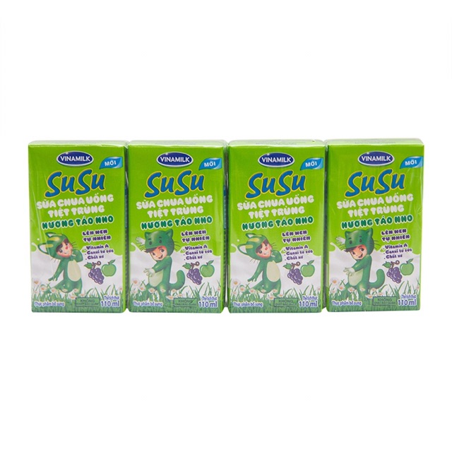 [ Lốc 4 hộp * 110ml] Sữa chua Susu Vinamik uống liền các vị | BigBuy360 - bigbuy360.vn