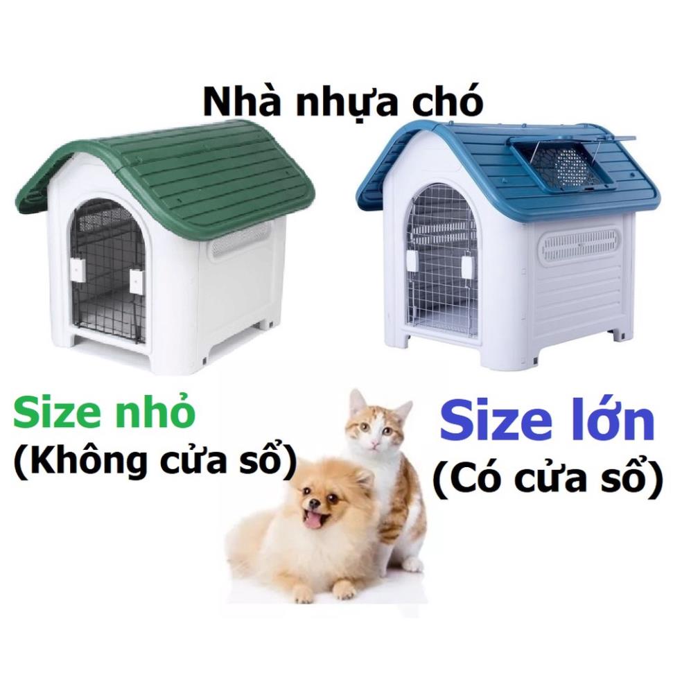 Nhà cho chó mèo ở (NHÀ NHỰA NGOÀI TRỜI) chuồng chó cao cấp