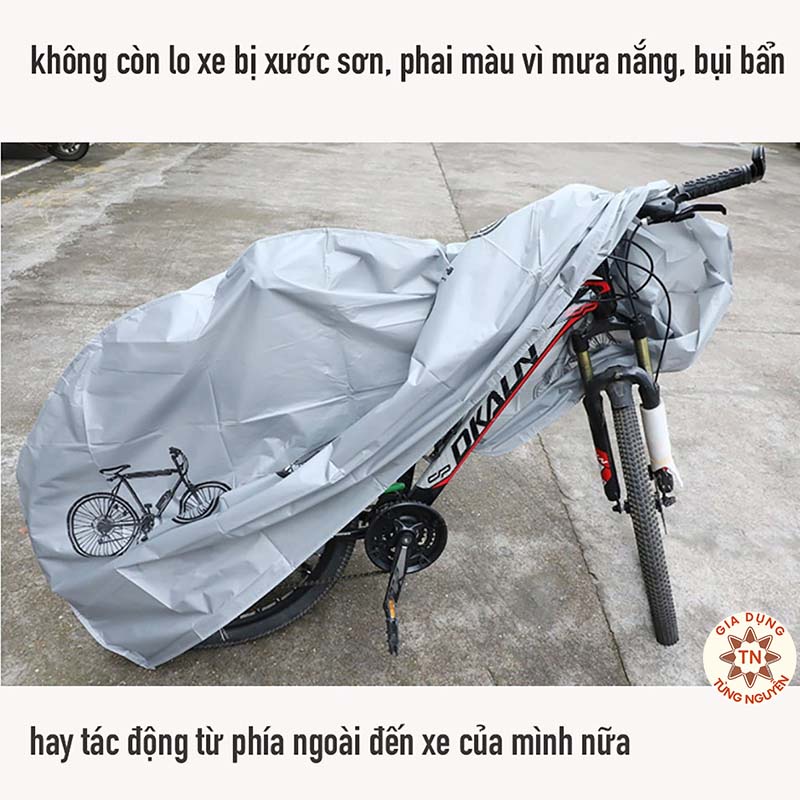 Bao Phủ/Trùm Xe Máy(Xe Đạp) Chống Mưa/Nắng Cực Tiện Lợi [PHỦ XE MÁY]