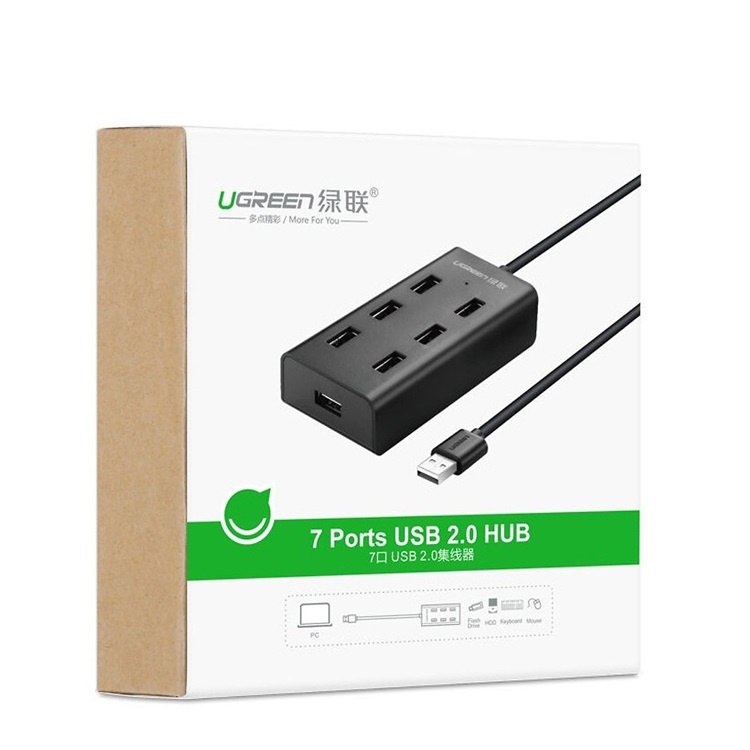 Bộ chia USB 2.0 ra 7 cổng Ugreen 30374