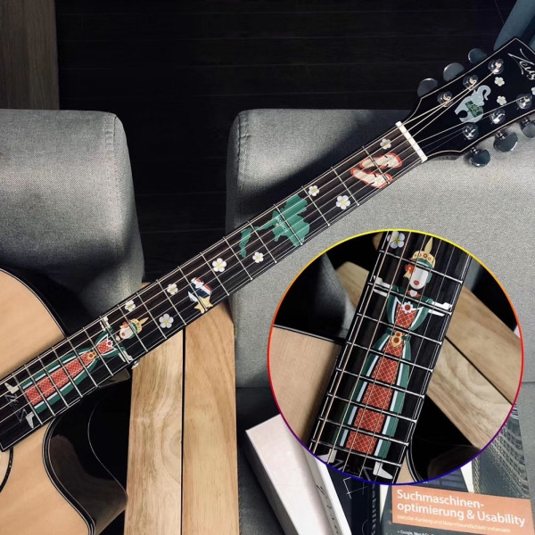 Sticker dán trang trí cần đàn guitar nhiều phong cách xinh đẹp để chọn