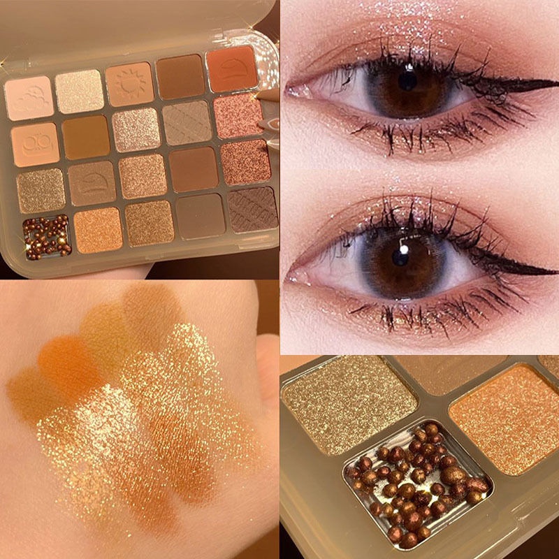 Bảng Phấn Mắt Màu Nâu/Nâu Với Lưới Tản Nhiệt Ánh Ngọc Trai Nhân Tạo Năm 2021 1216 | BigBuy360 - bigbuy360.vn