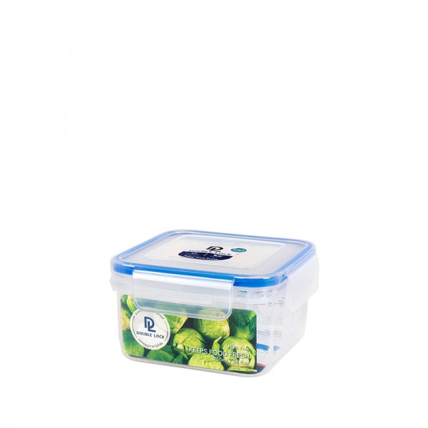 Hộp đựng TP vuông bằng nhựa Double Lock 280ml, 570ml, 750ml, 1450ml - Nhập khẩu Thái Lan