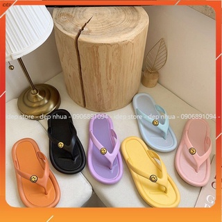 DE006 Dép bánh mì quai kẹp mặt cười cho bé Từ 3-15 Tuổi - DE006