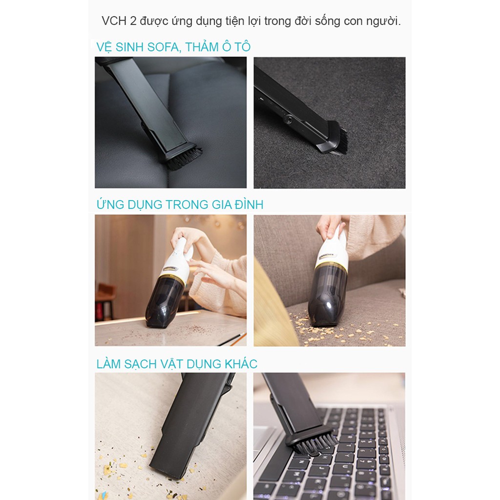 Máy hút bụi cầm tay chạy Pin Karcher VCH 2