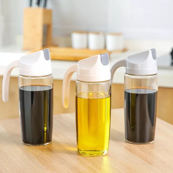 Bình đựng nước mắm, dầu ăn 300ml/600ml tự động mở nắp khi rót