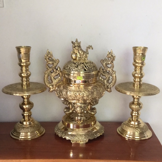 Bộ lư đồng ( cao 42cm )